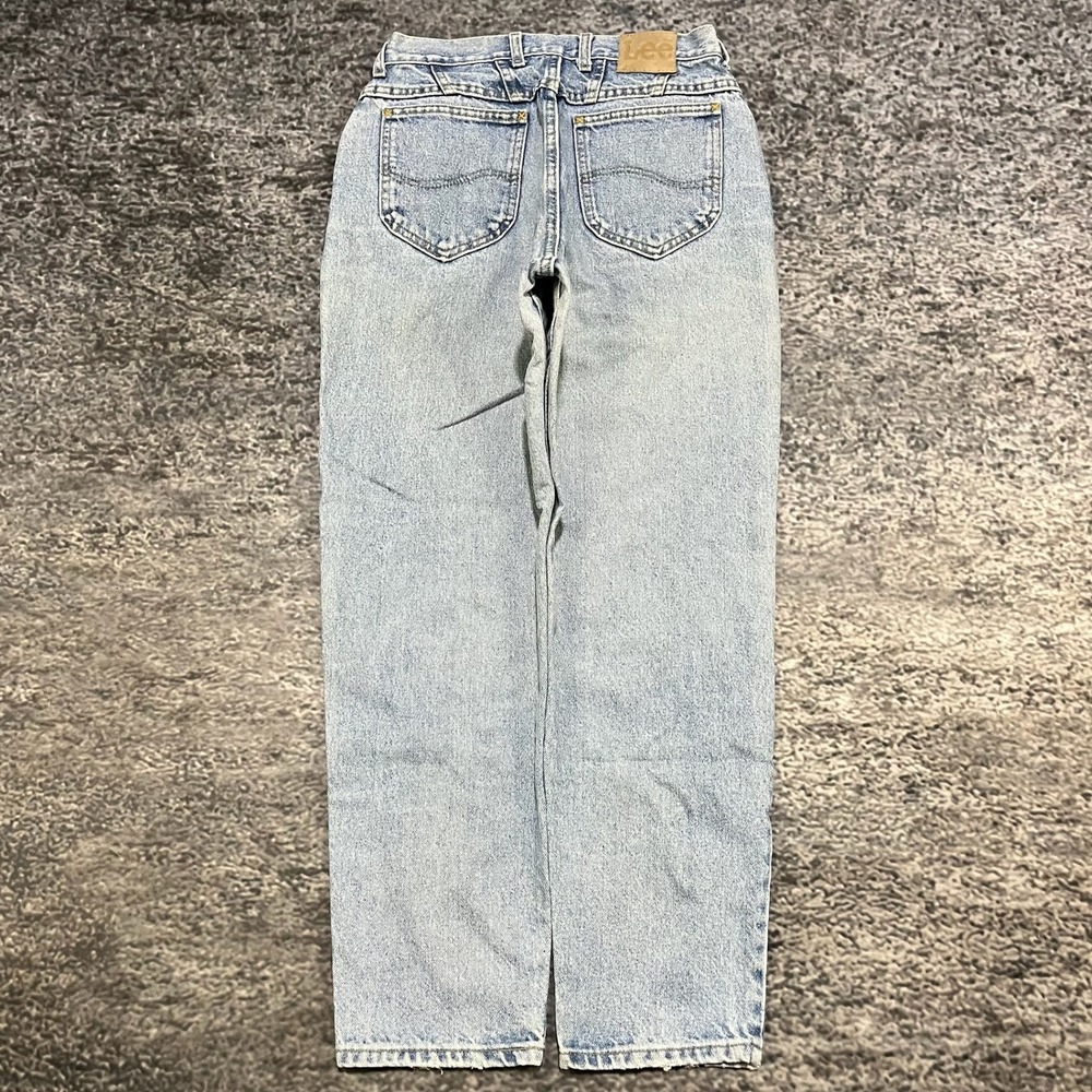 Vintage 80s Lee Riders Jeans Womens 12P (28x28) Blue Faded Straight‎ Leg
